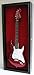 Fender, Electric, Gibson Les Paul Guitar Display Case Rack Hanger Cabinet (Black Finish)