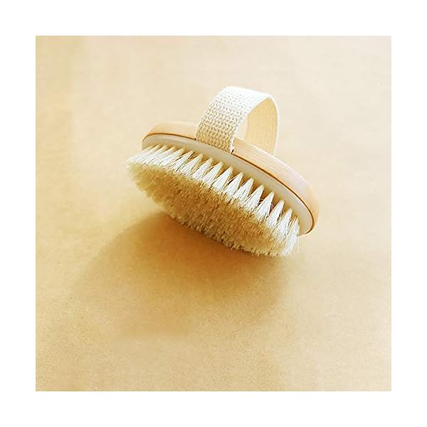 Ithyes Dry Brushing Body Brush Exfoliating Brush Natural Bristle bath Brush for Remove Dead Skin Toxins Cellulite…