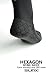 Neoprene Water Fin Sock Diving Wetsuits Sock 3MM for Women Men, Thermal Beach Sock Anti Slip Flexible for Snorkeling Surfing Kayaking Swimming Sailing (3MM black, S)