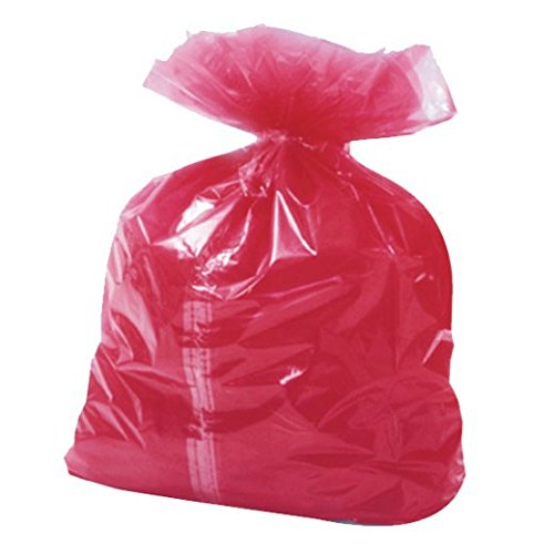 Enov CM400 Plastic Soluble Dissolvable Strip Laundry Bag, Red (Pack of 200)