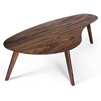 Amazon.com: Kidney Shaped Coffee Table, Walnut: Kitchen & Dining