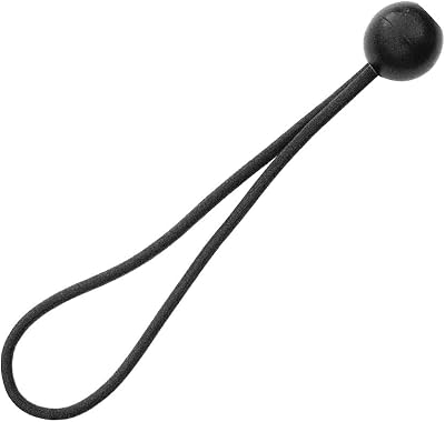 Bosmere Furniture Cover Bungee Ties Pack of 10 Black A510 Elasticated Ball End