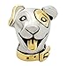 Pugster 22k Gold Silver Cute Puppy Dog Head Animal Bead Fits Pandora Charm Bracelet