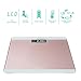 TopHomer Digital Body Weight Bathroom Scale with Step-On Technology, 400pounds, Large LCD Backlit Display and Low Battery Indication (black)-Durable Tempered Glass Weight Scale