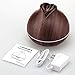 URPOWER 400ml Wood Grain Essential Oil Diffuser, Running 10+ Hours Aromatherapy Diffuser for Essential Oils with 2 Mist Modes, 4 Timer Setting, Whisper Quiet Humidifiers for Bedroom, Home, Office