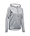 Under Armour Women's Icon Caliber Hoodie, True Gray Heather/Grape Fusion, Medium