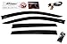 AirSleek Windows Rain Guards Side Window Deflectors for Honda CR-V CRV 2007-2011 Outside Tape Mount Platinum