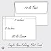 Superfine Blank Note Cards and Envelopes, 5x7-Inch, White, 50 Per Pack