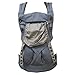 KatyLand Baby Carrier Backpack 360 - 4 Ergonomic Carry Positions - 100% Organic Cotton Machine Washable - Baby Sling Carrier adjustable with Sleeping Hood Grey