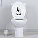 StickAny Bathroom Decal Series Marylin Monroe Sticker for Toilet Bowl, Bath, Seat (Black)
