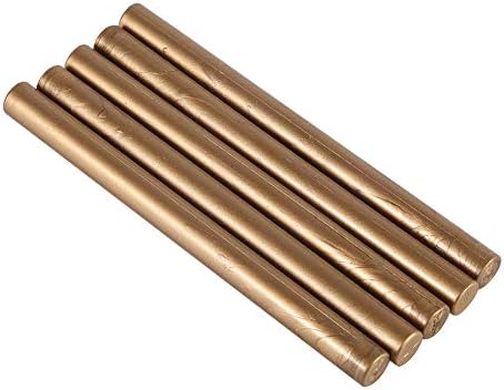 Povkeever 5 Pcs Vintage Seal Sealing Wax Stick for Melting Gun Stamp Envelope Invitation SG