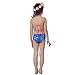 3PCS Girls' Swimsuit Mermaid Tail for Swimming Tropical Bikini Set Support Monofin (Child L/7-8, b flyfins)