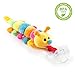 BabyHuggle Caterpillar Pacifier - Stuffed Animal Toy with Detachable Silicone Baby Dummy, Binky Clip Leash & Squeaky