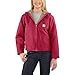 Carhartt Women's Sherpa Lined Sandstone Sierra Jacket (Regular and Plus Sizes), Crab Apple, Medium
