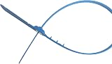 Duebass 100x 16" Blue Numbered Plastic Security Zip Ties for Trucks Trailers view 3