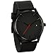 Dressin Men's Analog Quartz Watches,Classic Popular Low-Key Minimalist connotation Leather Watch,Sport and Business With Simple Design Wrist Watch (Black-1)