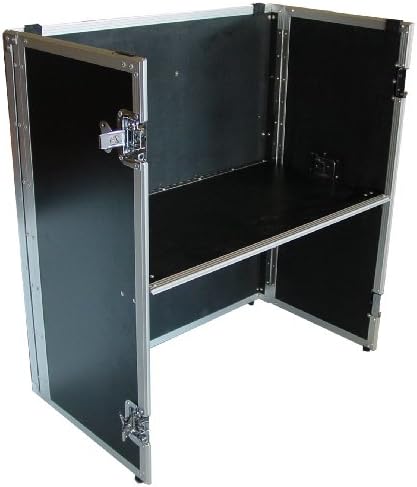 DJ STAND FOR COFFINS WITH BUILT IN SHELF - FOLDS DOWN FOR EASY TRANSPORT