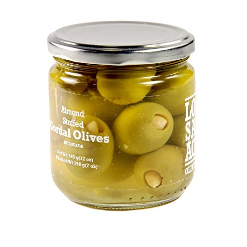 Almond Stuffed Gordal Olives - 198g - Thumbnail 2