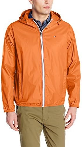 tommy hilfiger windbreaker orange