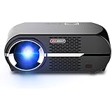VIVIBRIGHT GP100 Video Projector,LCD 1080P Full-HD Level Image Quality,3500 Lumens LED Luminous Efficiency, WXGA Resolution, In Your Living Room Bedroom Meet All Entertainment,Games,Video Viewing