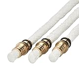 Wine Bottle Tiki Torch Kit - 3 Pack - with 3 Tiki Torch Wicks and Brass Wick Mount, eLander Torch DIY Kit Add Bottle for an Outdoor Wine Bottle Tiki Light