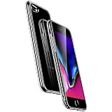 ESR iPhone 8 Case,iPhone 7 Case, 9H Tempered Glass Back Cover [Mimics The Glass Back of The iPhone 8] + Soft Silicone Bumper [Shock Absorption] for iPhone 8/7 (Clear)
