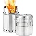 Solo Stove Titan Pot 1800 Combo Kit - Wood Burning Gassification Backpacking Stove Combo | Camping Survival Efficient Stove
