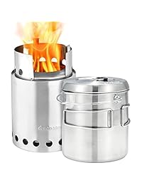 Solo Stove 1800 estufas de campamento Titan y Solo