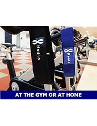 Heala - Bandas de resistencia a la cadera (juego de 2) para glúteos y piernas y botones, trabillas de ejercicio para levantamiento de resistencia, flexibilidad, booty bandas para hombres y mujeres