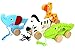 Pidoko Kids Pull Along Walking Toys - 4 Animals Gift Set for Toddlers Boys and Girls