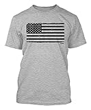 Distressed Black USA Flag Men's T-shirt