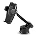 iKross Auto Lock 2-in-1 Car Phone Mount, Dashboard Mount Car Windshield Mount Cell Phone Holder - Black