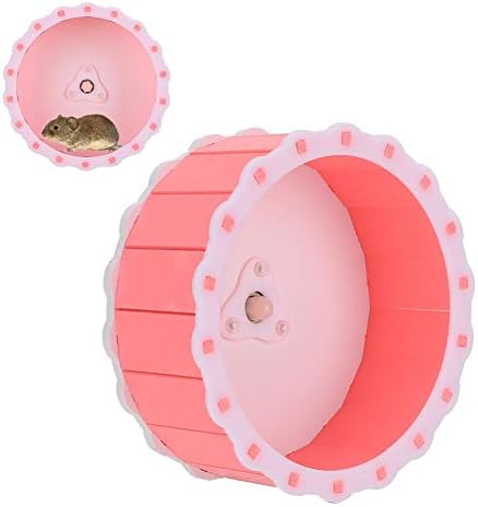 ハムスター回し車 サイレントホイール ランニング ホイール ハムスターホイール 小動物玩具 小動物 ベアリング設計 モルモット ハムスター 運動不足解消 ピンク 税込 イエローリスなど適用 ストレス解消 ペット用品