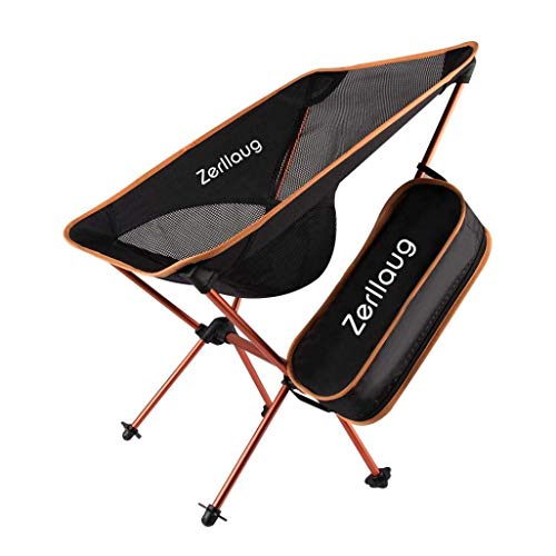 Zerllaug Folding Camping Chair, Lightweight Portable Backpacking Chair