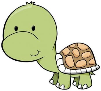 Amazon Com Hwj04103 Cartoon Baby Turtle 12 Inch Vinyl Wall Graphic Decal Sticker Animal Kitchen Dining