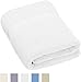 Amazon Brand – Pinzon Heavyweight Luxury Cotton Bath Towel - 56 x 30 Inch, White