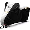 Favoto Motorrad Abdeckplane Outdoor Indoor Motorradabdeckung Winterfest Regenschutz Schneeschutz Staubdicht Orange Rot…