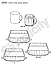 Simplicity Coffee Mug Sewing Pattern Covers, One Size Fits All