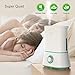 iTeknic Humidifiers, Upgrade Ultrasonic Cool Mist Humidifier for Bedroom Baby 12-50 Hours, Ultra Quiet, Easy to Clean, 360° Nozzle, Auto Shut-Off (4L/1.06 Gallon US 110V)