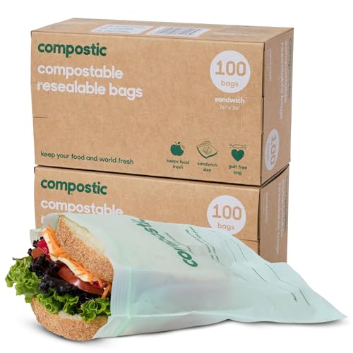 Compostable food storage bags XL