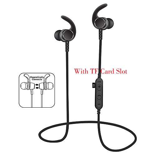 Bluetooth Headphones, ATD Wireless Headphones V4.1 Stereo Earphones Noise Cancelling Earbuds Sports Sweatproof Headset with Mic for iPhone X/8/7 Plus Samsung Galaxy S7 S8 and Android Phones