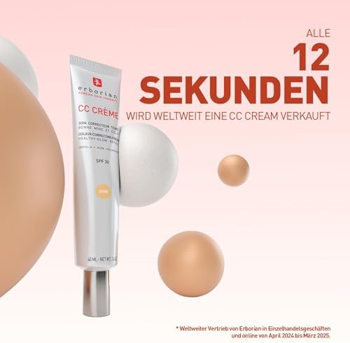 - CC Crème mit Centella Asiatica - High-Definition Illuminierende GesichtsCrème und Make-up - Sonnenschutz SPF 30 - Koreanische Kosmetik - Doré 15 ml