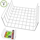 Evelots Slide Under Shelf Basket-Large-Pantries/Cabinet/Closet-Sturdy Wire-Set/2