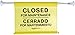 AmazonBasics Site Safety Hanging Sign, Closed For Maintenance, Bilingual, 6-Pack primary