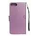 iPhone 7 Plus/iPhone 8 Plus Wallet Case,Ztongy Flip Case Owl And Tree Embossed PU leather Soft TPU Cash&ID card slot Bracket Function Protective Cover for iPhone 7 Plus/iPhone 8 Plus (Purple)