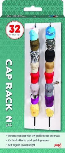 Closet Mates 4 Count Over the Door Hanging Cap Racks