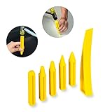 Super PDR 6Pcs Auto Body Paintless Dent Repair Tool Kits Knockdown Kits Curved Window Wedge Kits