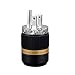 Viborg Rhodium Plated US Power Plug Connector+IEC HiFi Plug