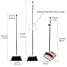 TreeLen Broom and Dustpan Set,Upright Stand Up Long Handled Dustpan Broom for Home Kitchen Office Lobby Floor Use