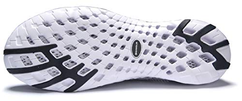 Zhuanglin Men's Quick Drying Aqua Water Shoes Black White 11